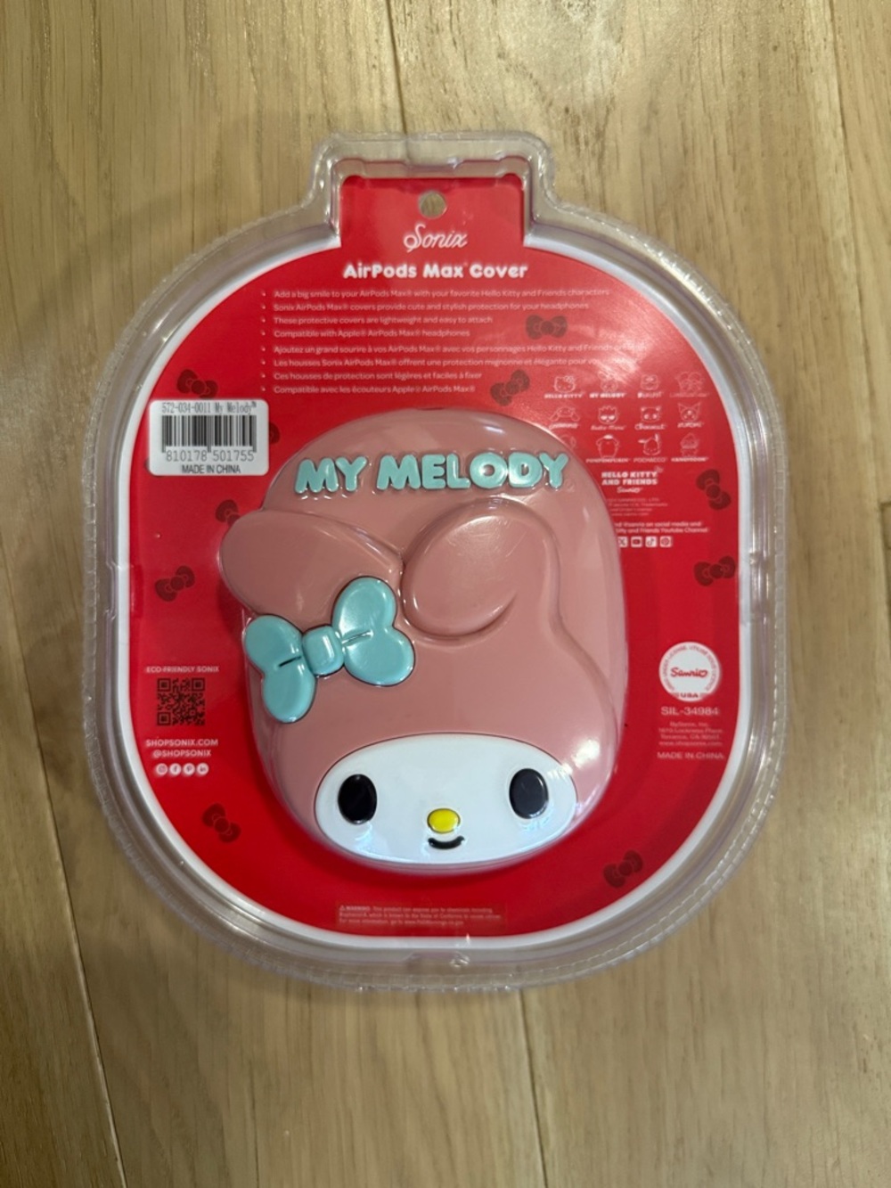 Sonix My Melody Pink & Light Blue AirPods Max Silicone Cover - Picture 3 of 6